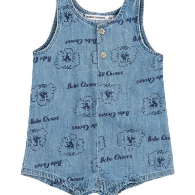 Bobo Choses Buksedragt - Denim - Pickle The Dog - Light Blue