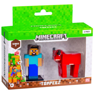 Minecraft Legetøjsfigurer - 3D - 2-pak - Assorteret