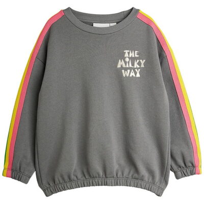 Mini Rodini Sweatshirt - The Milky Way Rainbow - Grå