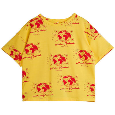 Mini Rodini T-shirt - Society Aop - Gul