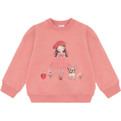 Hust and Claire Sweatshirt - HCSicillia - Sorbet m. Print