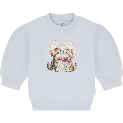 Hust and Claire Sweatshirt - HCSara - A Bit Blue m. Katte
