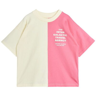 Mini Rodini T-shirt - Travel Agency - Rosa/Beige