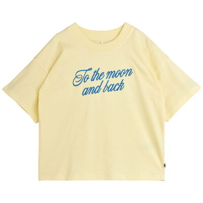 Mini Rodini T-shirt - To The Moon - Gul