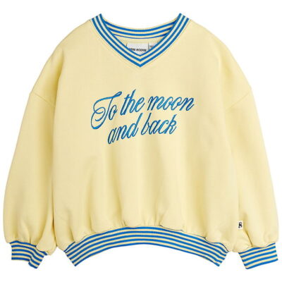 Mini Rodini Sweatshirt - To The Moon - Gul