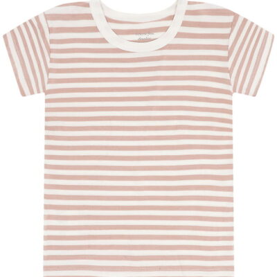 Hust and Claire T-shirt - Bambus - HCAustin - Dusty Rose m. Stri