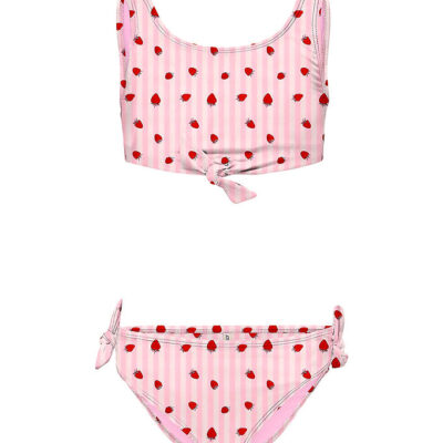 Kids Only Bikini - KogBeach - Romance Rose/Strawberry Stripe