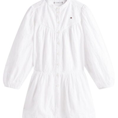 Tommy Hilfiger Kjole - Broderie Anglaise - Hvid