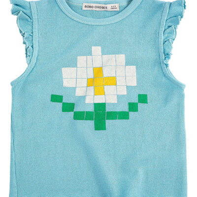 Bobo Choses T-shirt - Pixel Daisy - Blå
