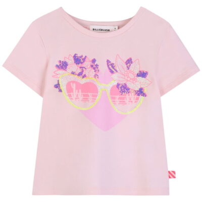 Billieblush T-shirt - Pink Pale m. Solbriller