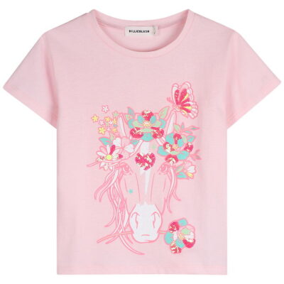 Billieblush T-shirt - Pink Pale m. Hestehoved