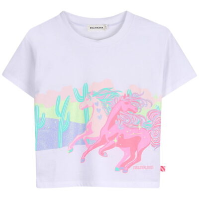 Billieblush T-shirt - Hvid m. Enhjørninger