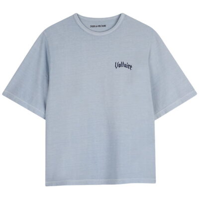 Zadig & Voltaire T-shirt - Jon - Lyseblå m. Print