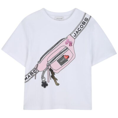 Little Marc Jacobs T-shirt - Hvid m. Taske