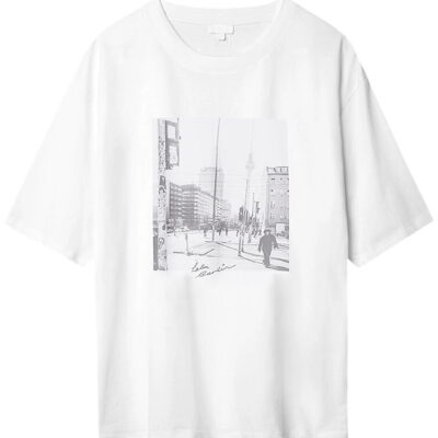 Lala Berlin T-shirt - Berlin - Hvid m. Print