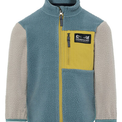 Didriksons Fleecejakke - Teddy - Anten - Factory Blue