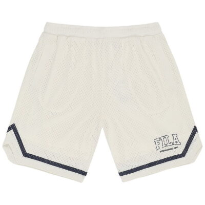 Fila Shorts - Villanova - Loose Mesh Basketball - Egret m. Logo