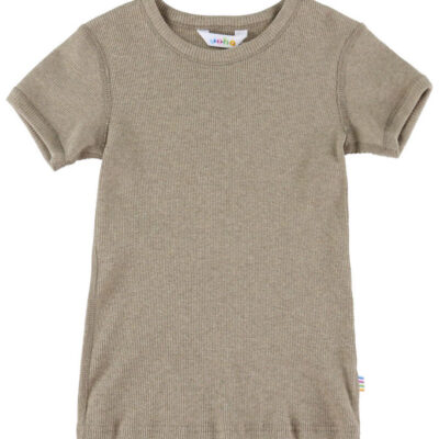 Joha T-shirt - Rib - Mørk beige