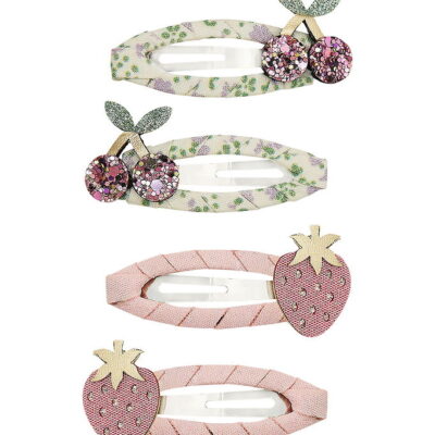 Mimi & Lula Hårspænder - 4-pak - 5 cm - Summer Fruit