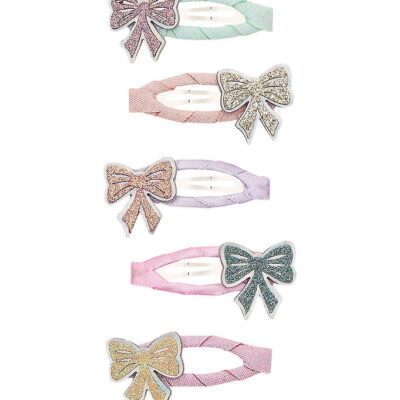 Mimi & Lula Hårspænder - 5-pak - 4 cm - Mini Sparkle Bow