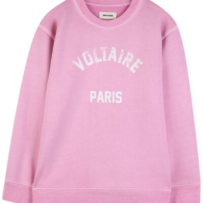 Zadig & Voltaire Sweatshirt - Liberty - Deep Pink m. Hvid