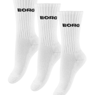 Björn Borg Strømper - 3-pak - Crew - Hvid