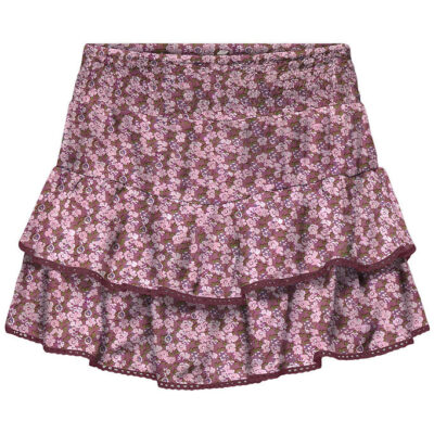 Kids Only Nederdel - Viskose - KogGlow - Rose Brown/Ditsy flower
