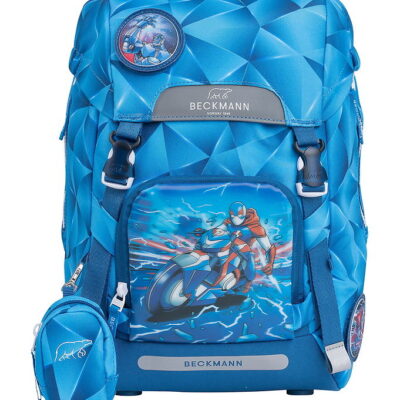 Beckmann Skoletaske - Classic - Blue Lightning/Blå