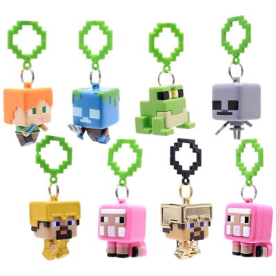 Minecraft Nøglering - Figur - 8 cm - Assorteret