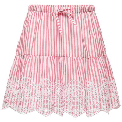 Kids Only Nederdel - Broderi - KogBondi - Barbados Cherry/Cloud