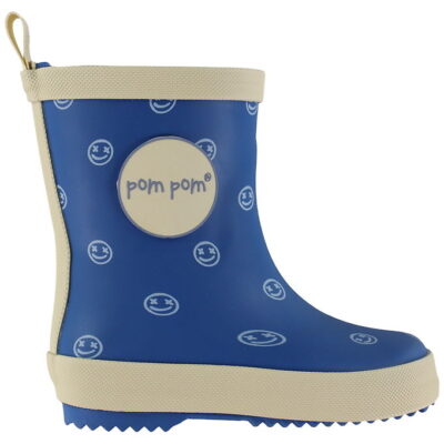 Pom Pom Gummistøvler - Snorkel Blue AOP