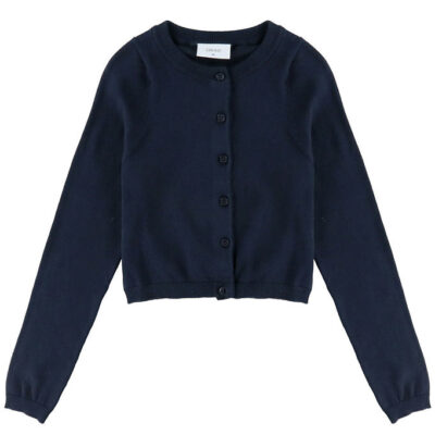 Grunt Cardigan - GrLina - Cropped - Strik - Navy