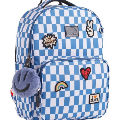 Molo Skoletaske - Mates - Blue Check