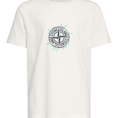 Stone Island T-shirt - Hvid m. Print