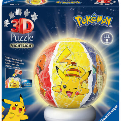 Ravensburger Puslespil/Natlampe - 73 Brikker - Nightlight Pokém