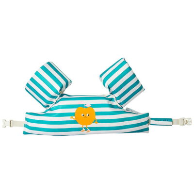 SunnyLife Svømmevest m. Vinger - 3-6 År - Poppy The Peach/Green