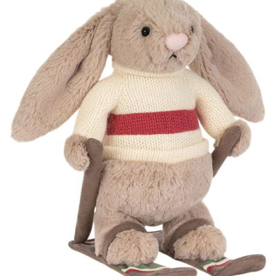 Jellycat Bamse - 20x16 cm - Bashful Bunny Gold Medal Ski Outfit