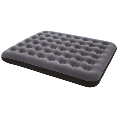 Camping Check Luftmadras - Double - 203x152x22 cm - Grå/Sort