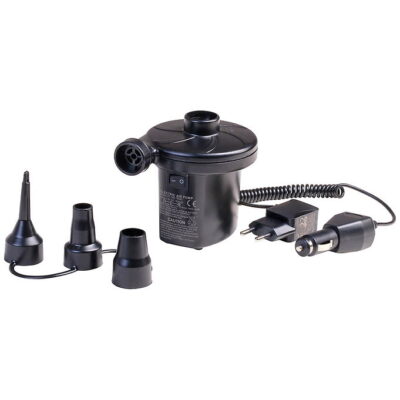 Camping Check Luftpumpe - Elektrisk - 230V/12V - Sort