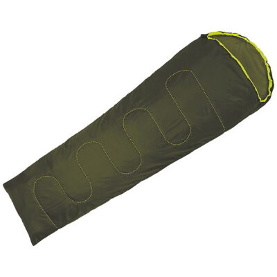 Camping Check Sovepose - Mummy - Armygrøn/Neongøn