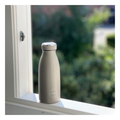 Aya&ida, Drinking Bottle, Drikkeflaske Med Låg, 350 Ml, Driftwood