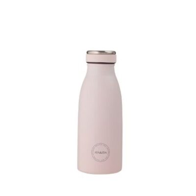 Aya&ida, Drinking Bottle, Drikkeflaske Med Låg, 350 Ml, Soft Rose
