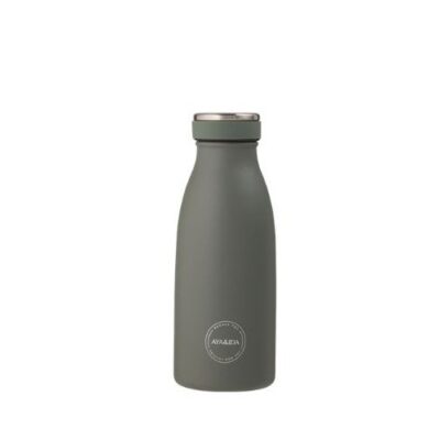 Aya&ida, Drinking Bottle, Drikkeflaske Med Låg, 350 Ml, Tropical Green