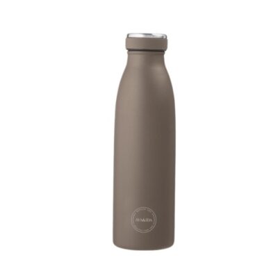 Aya&ida, Drinking Bottle, Drikkeflaske Med Låg, 500 Ml, Driftwood