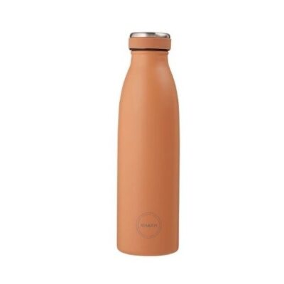 Aya&ida, Drinking Bottle, Drikkeflaske Med Låg, 500 Ml, Organic Peach