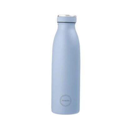 Aya&ida, Drinking Bottle, Drikkeflaske Med Låg, 500 Ml, Powder Blue