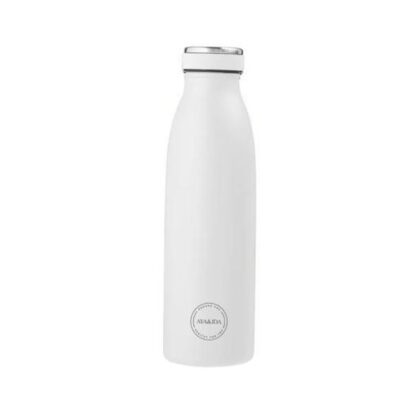 Aya&ida, Drinking Bottle, Drikkeflaske Med Låg, 500 Ml, Winter White
