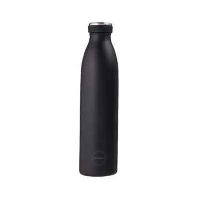 Aya&ida, Drinking Bottle, Drikkeflaske Med Låg, 750 Ml, Matte Black
