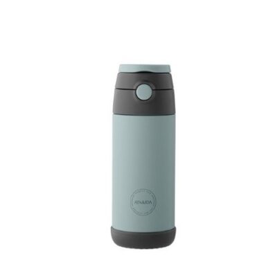 Aya&ida, Kids Straw Bottle, Drikkeflaske Med Sugerør, 350 Ml, Mint Green