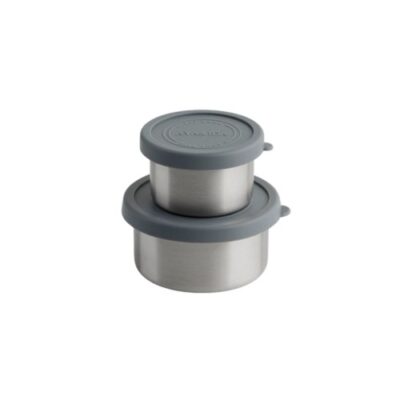Aya&ida, Snack Container Dark Grey, 100 Ml + 200 Ml